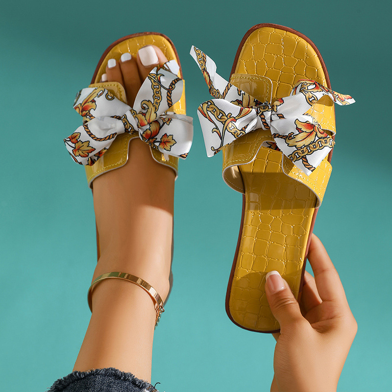 Women Fashion Bow Slide Sandal - đánh giá và giá Women'S Fashion Korea