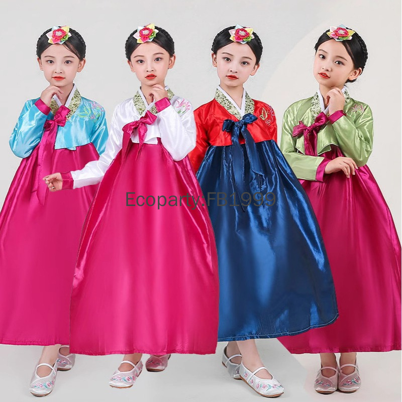 4 Colors Girls Hanbok Dress Ko - đánh giá và giá Women'S Fashion Korea